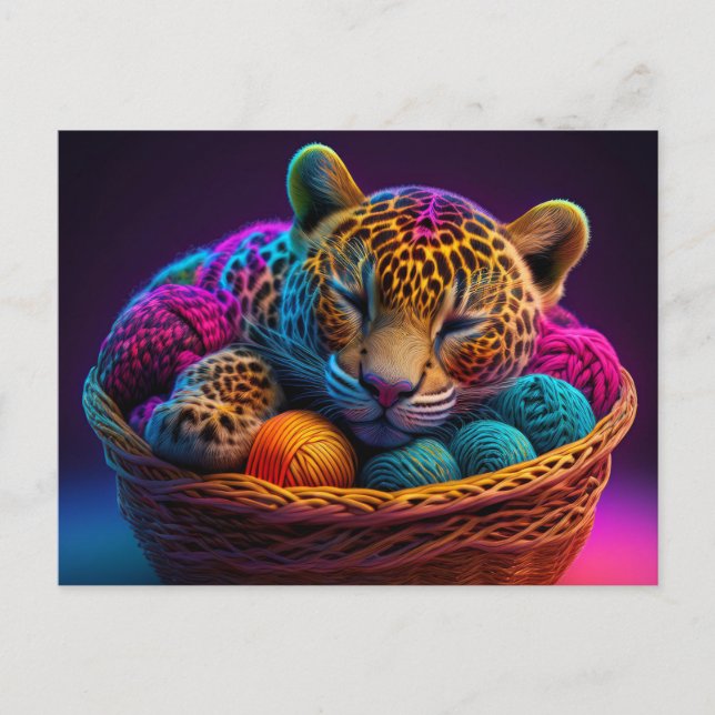 Cartão Postal AI Yarn Jaguar (Frente)