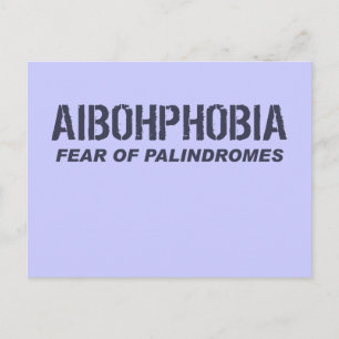 CARTÃO POSTAL AIBOHPHOBIA