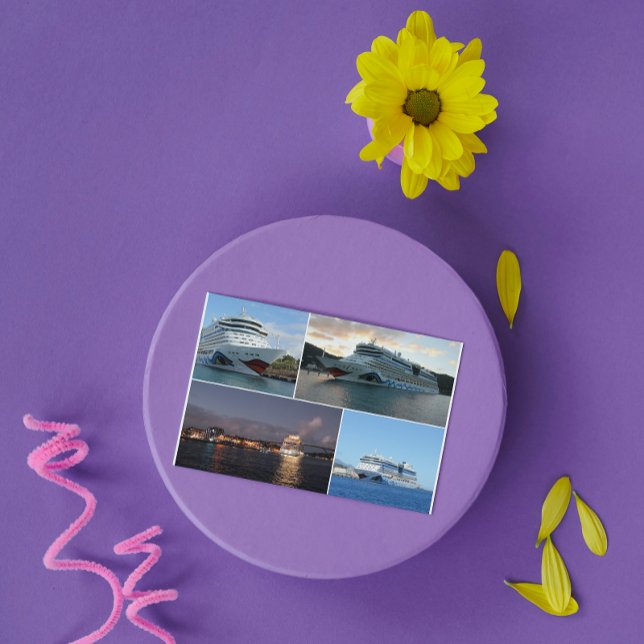 Cartão Postal AIDAluna Cruise Ship Collage (Criador carregado)