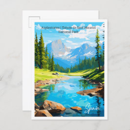 Cartão Postal Aigüestortes i Estany de Sant Maurici Espanha