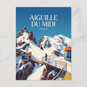 Cartão Postal Aiguille du Midi, Chamonix França