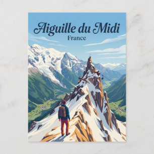 Cartão Postal Aiguille du Midi França