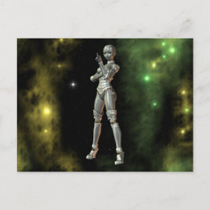 Cartão Postal aikobot e estrelas