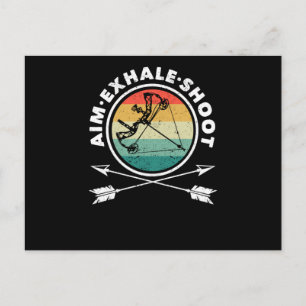 Cartão Postal Aimindo ao Exalar Fotografando Arqueria Engraçada