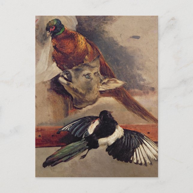 Cartão Postal Ainda a vida do jogo, c.1812-16 (Frente)