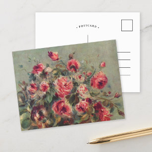 Cartão Postal "Ainda a vida", Rosas de Vargemont   Renoir
