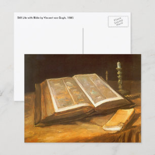 Cartão Postal "Ainda com a Bíblia" de Vincent van Gogh