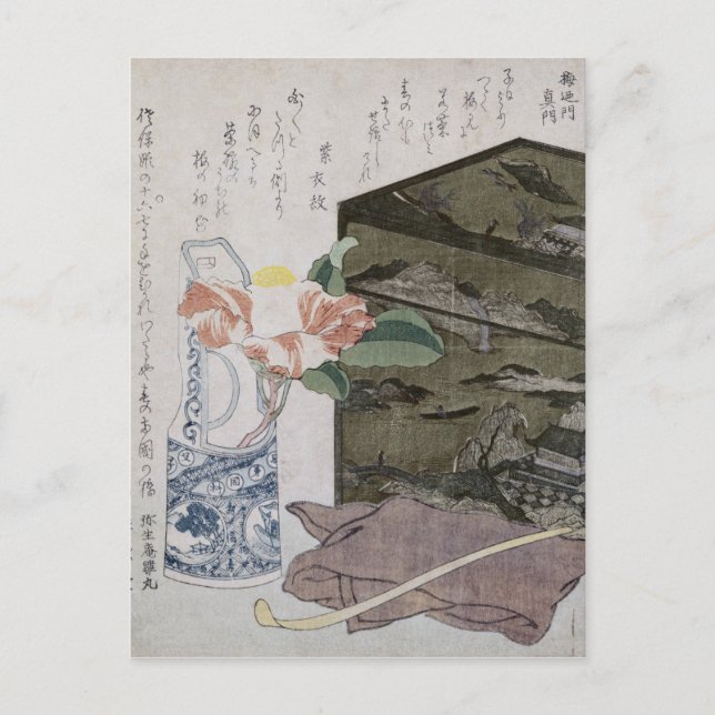 Cartão Postal Ainda com Camelia, c.1820 (Frente)