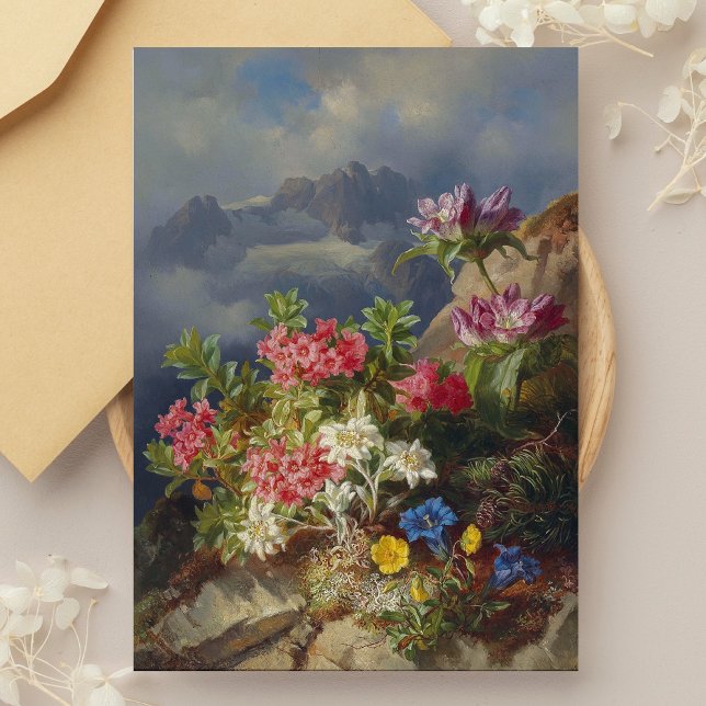 Cartão Postal Ainda com Flores Alpinas - Andreas Lach (Criador carregado)