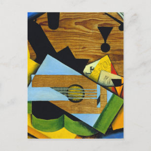 Cartão Postal Ainda com uma guitarra de Juan Gris