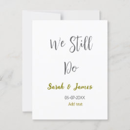 Cartão Postal Ainda fazemos aniversário de casamento simples cin