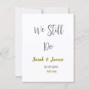 Cartão Postal Ainda fazemos aniversário de casamento simples cin