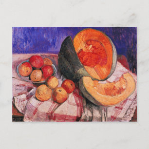 Cartão Postal Ainda vida com o melão por Paula Modersohn-Becker