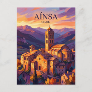 Cartão Postal Aínsa Espanha