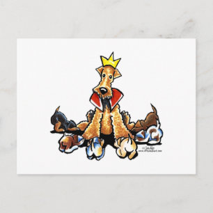 Cartão Postal Airedale King of Terriers