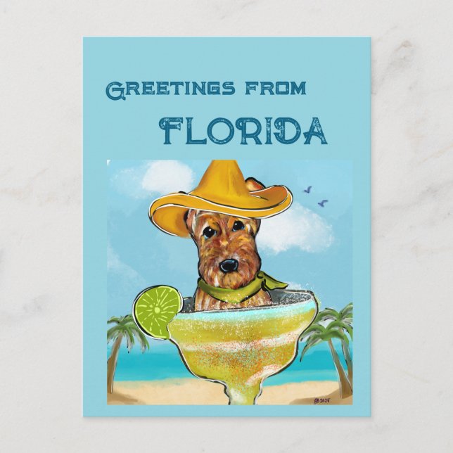 Cartão Postal Airedale Terrier (Frente)