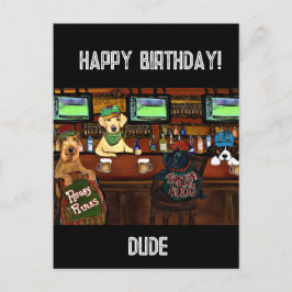 Cartão postal AIREDALE TERRIER & AMIGOS