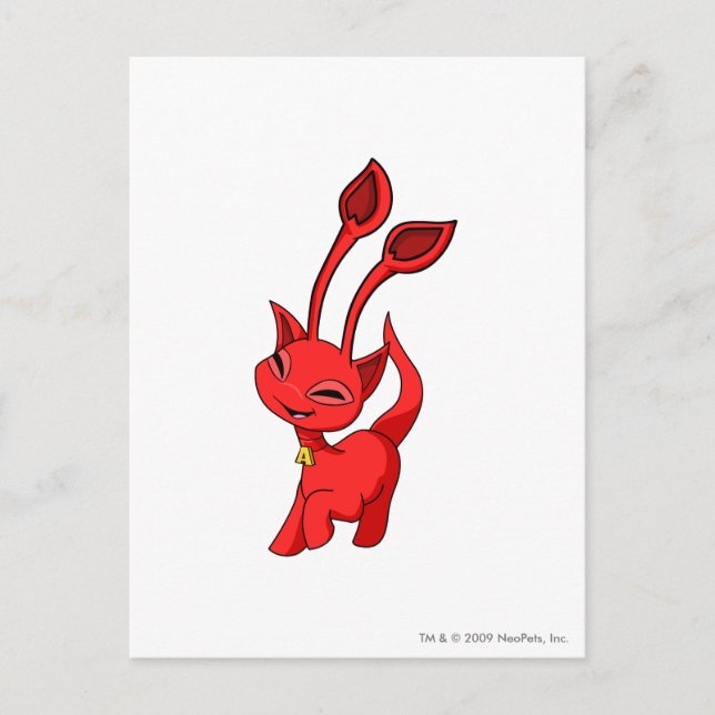 Cartão Postal Aisha Red (Frente)