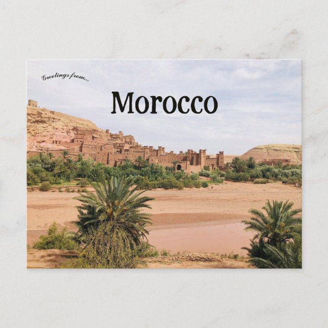 Cartão Postal Aït Benhaddou Marrocos (Frente)