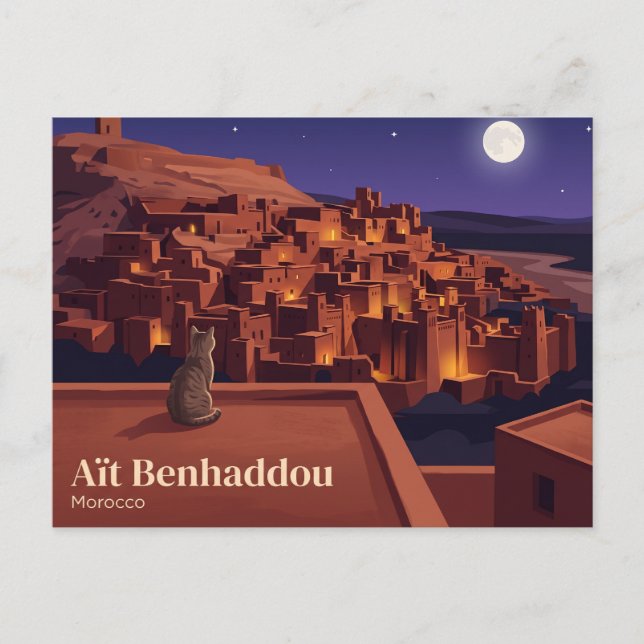 Cartão Postal Aït Benhaddou Marrocos (Frente)