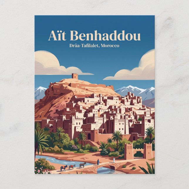 Cartão Postal Aït Benhaddou Marrocos (Frente)