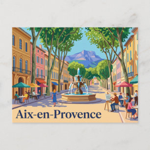 Cartão Postal Aix-en-Provence França