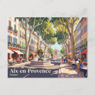 Cartão Postal Aix-en-Provence França