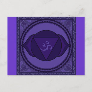 Cartão postal Ajna ou terceiro chakra ocular