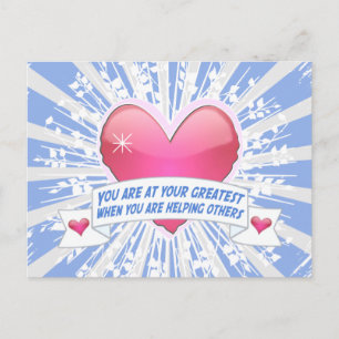 Cartão Postal Ajudando os Outros