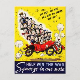 Cartão Postal Ajude a vencer a guerra - Carpool