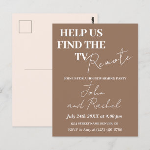 Cartão Postal Ajude-nos a encontrar a festa remota de diversão n