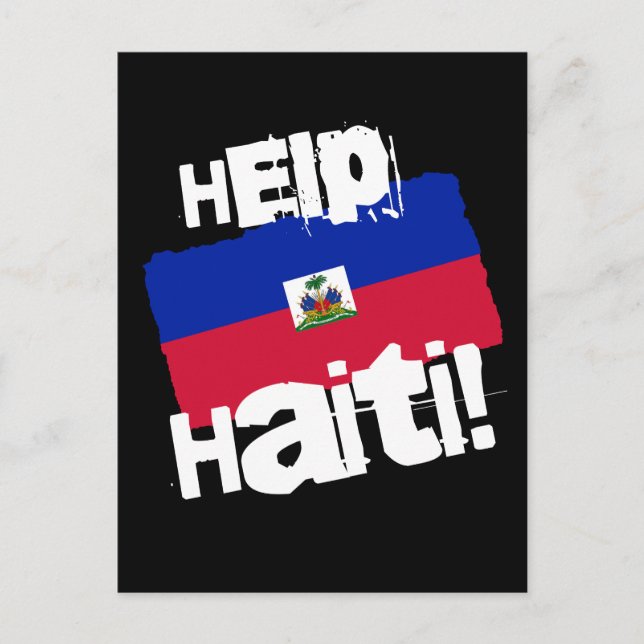 Cartão Postal Ajude o Haiti! (Frente)