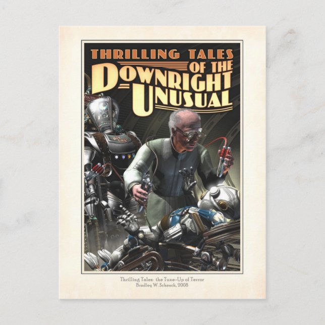 Cartão Postal Ajuste do Cartão-Postal de Terror (Frente)