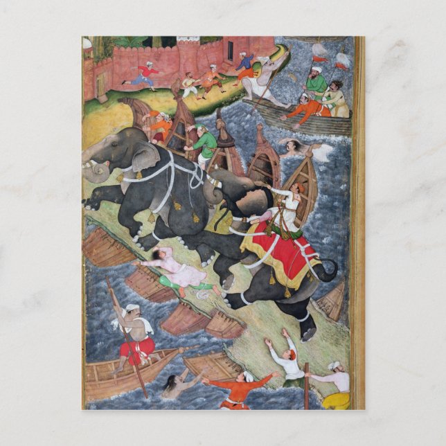 Cartão Postal Akbar domina o Elefante Savage, Hawa'i (Frente)