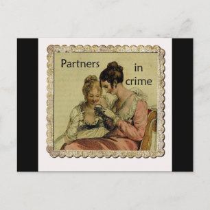 Cartão Postal Akermann Friendship "Partners in Crime"