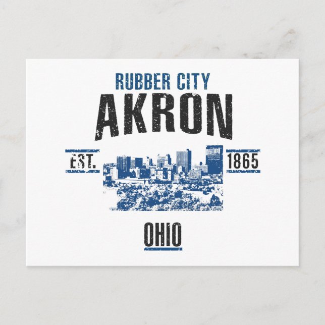Cartão Postal Akron (Frente)