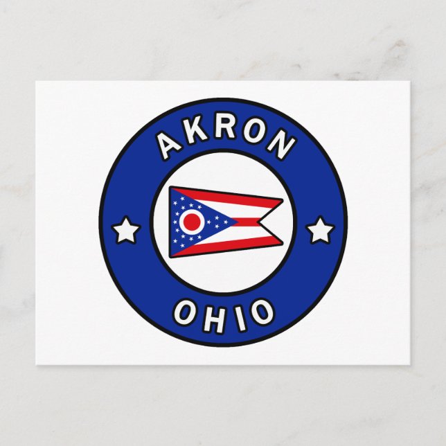 Cartão Postal Akron Ohio (Frente)