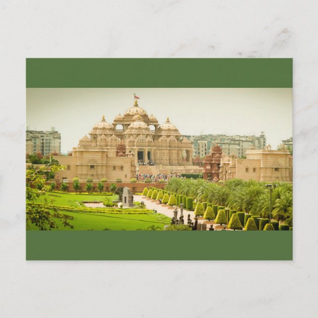 Cartão postal Akshardham - Deli, Índia (Frente)