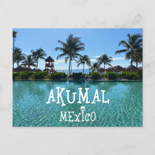 Cartão Postal Akumal Mexico Design - Cartão-postal padrão