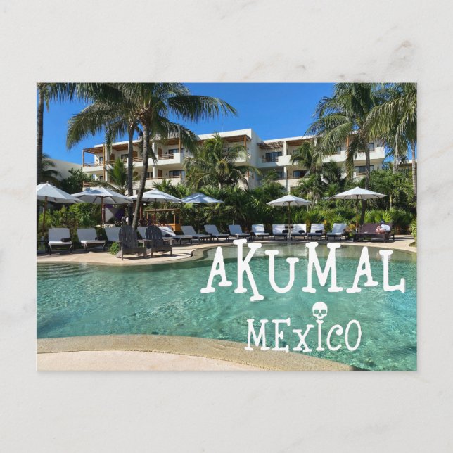 Cartão Postal Akumal Mexico Design - Cartão-postal padrão (Frente)