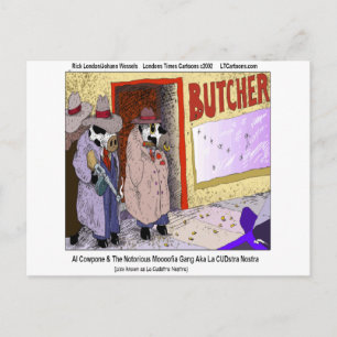 Cartão Postal Al Cowpone & Moofia Gang Vacas Engraçadas