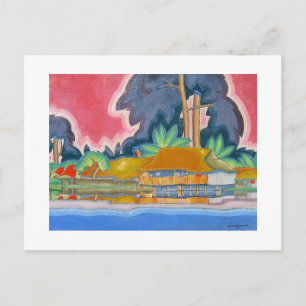 Cartão Postal Ala Wai, Honolulu por Arman Manookian c. década d