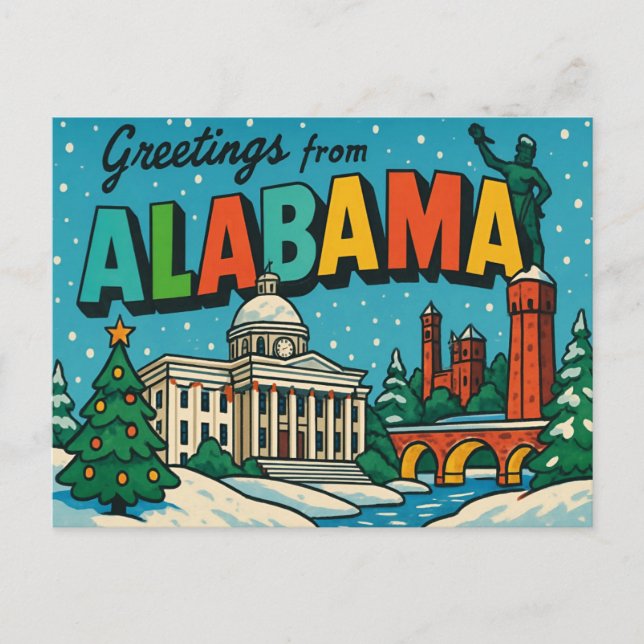 Cartão postal ALABAMA (Frente)