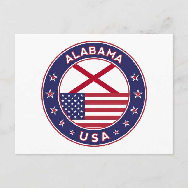 Cartão Postal Alabama (Frente)