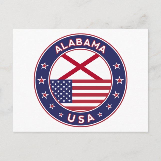 Cartão Postal Alabama (Frente)