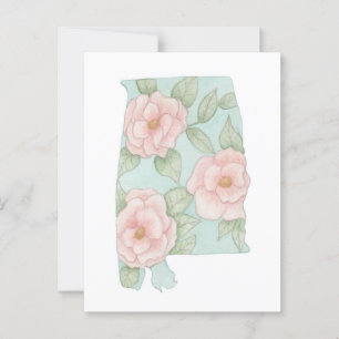 Cartão Postal Alabama Camelias