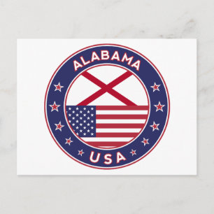 Cartão Postal Alabama, Estados Unidos,