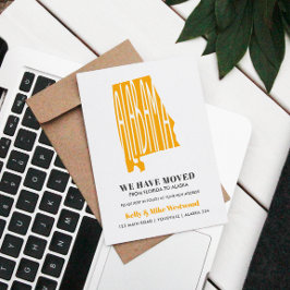 Cartão Postal ALABAMA Mudamos o novo endereço Novo lar