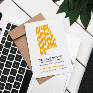 Cartão Postal ALABAMA Mudamos o novo endereço Novo lar