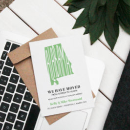 Cartão Postal ALABAMA Mudamos o novo endereço Novo lar